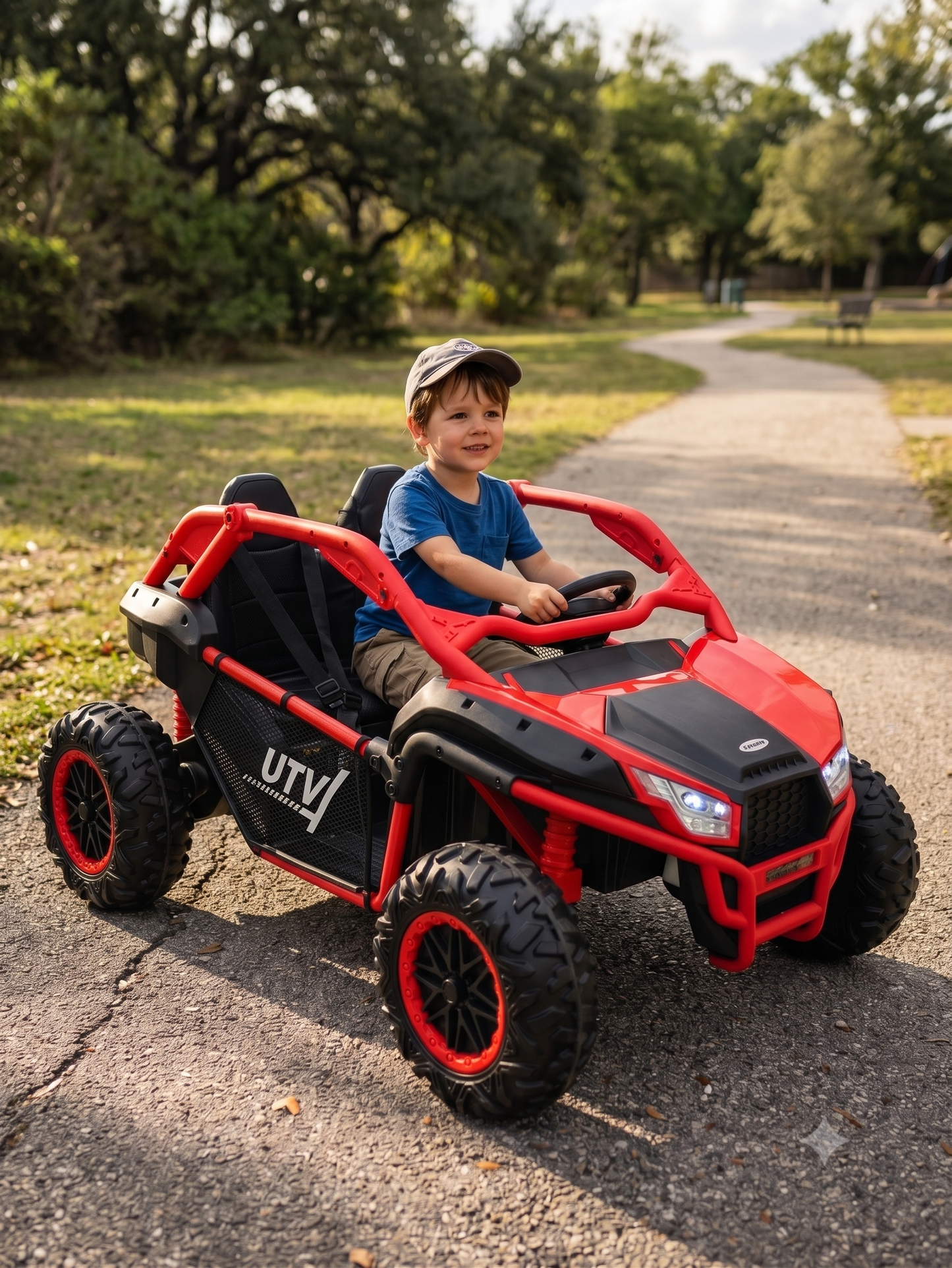 UTV 24V 4x4 para Niños | 4 Motores Reales, 2 Asientos y Control Remoto