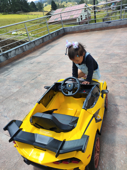 Lamborghini Premium para Niños | Llantas de Goma, Asiento de Cuero y Control Remoto
