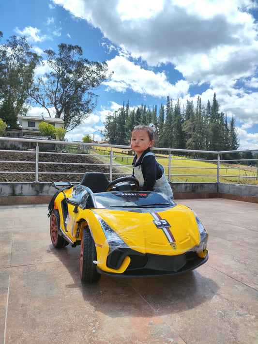 Lamborghini Premium para Niños | Llantas de Goma, Asiento de Cuero y Control Remoto