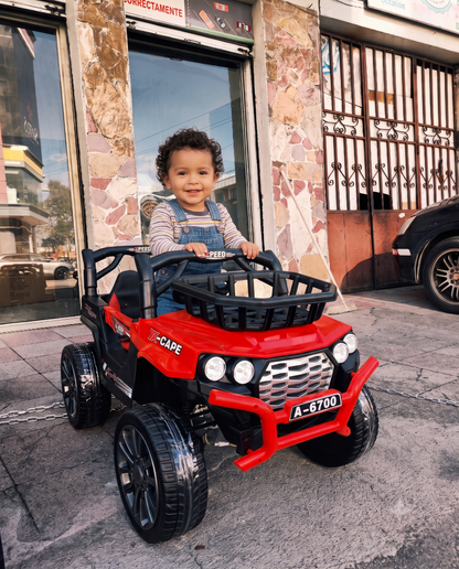 Mini Buggy 4x4 para Niños | Llantas de Goma, Asiento de Cuero y Control Remoto