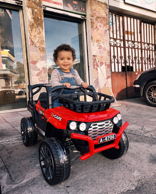 Mini Buggy 4x4 para Niños | Llantas de Goma, Asiento de Cuero y Control Remoto
