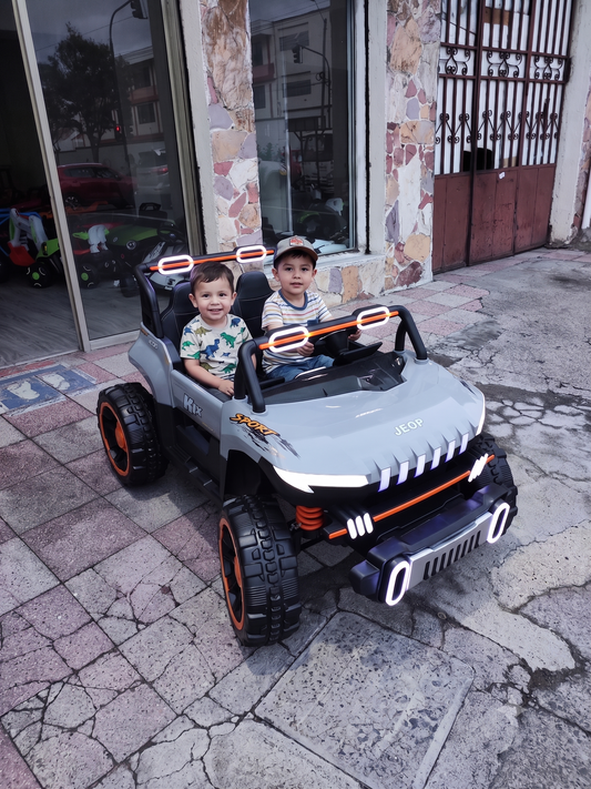 Jeep XL 4x4 Premium para Niños | 2 Asientos, Batería 12V 15Ah y Control Remoto