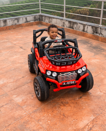Mini Buggy 4x4 para Niños | Llantas de Goma, Asiento de Cuero y Control Remoto