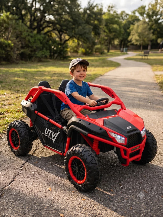UTV 24V 4x4 para Niños | 4 Motores Reales, 2 Asientos y Control Remoto
